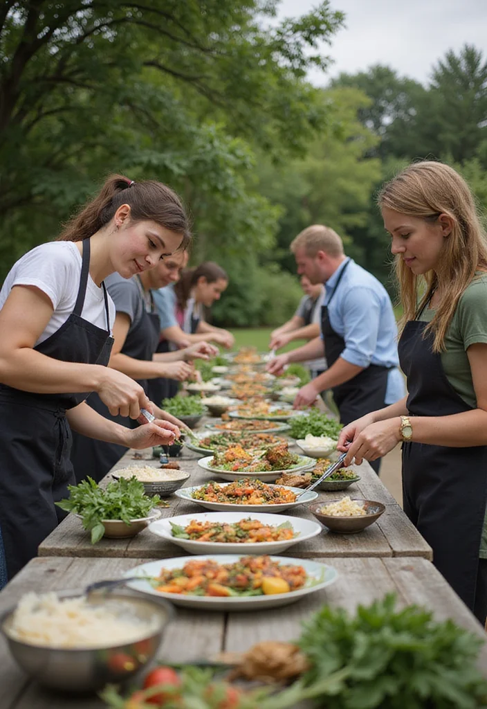 14 Backyard Entertainment Ideas for Fun Social Gatherings - 7. Nature-Inspired Cooking Class