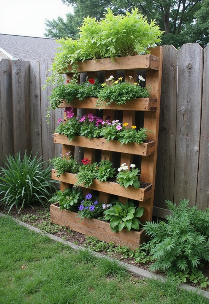 14 Backyard Landscape Ideas on a Budget for Beautiful Low Cost Style 1. DIY Vertical Gardens
