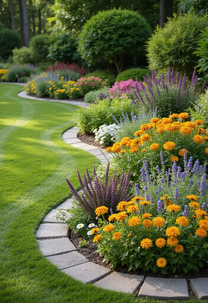 14 Backyard Landscape Ideas on a Budget for Beautiful Low Cost Style 11. Natural Stone Borders