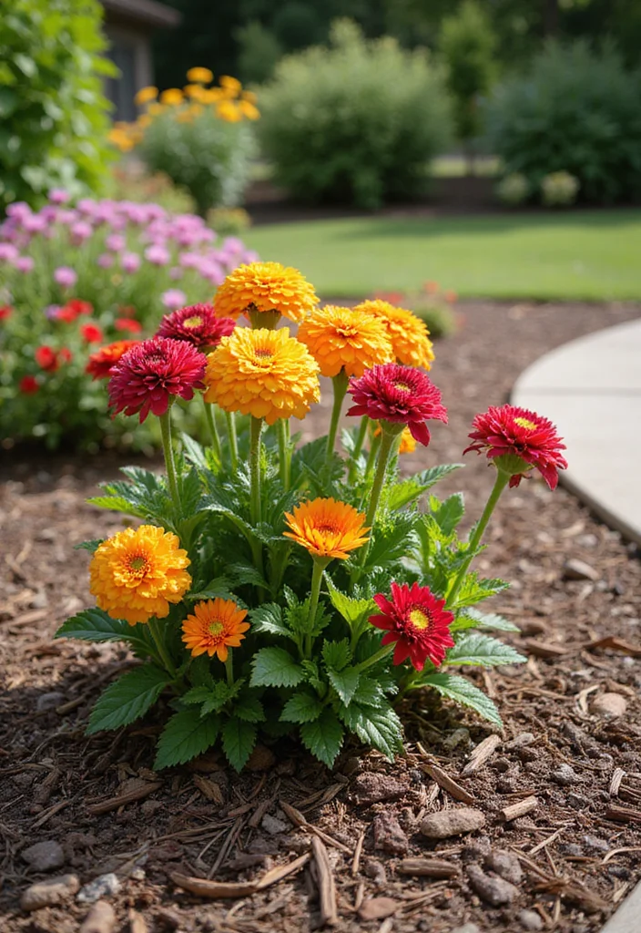 14 Backyard Landscape Ideas on a Budget for Beautiful Low Cost Style 12. Decorative Mulch Layers