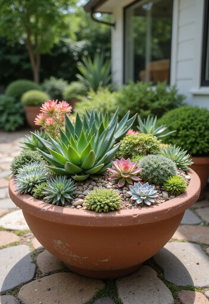 14 Backyard Landscape Ideas on a Budget for Beautiful Low Cost Style 8. Succulent Garden