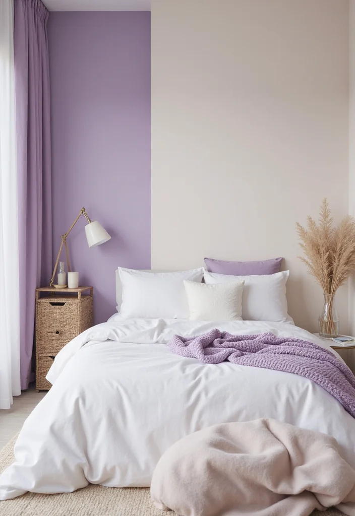 14 Bedroom Color Scheme Ideas for Calm Cohesive Style 56 14 Bedroom Color Scheme Ideas for Calm Cohesive Style - 6. Soft Lavender