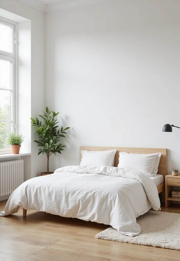 14 Bedroom Color Scheme Ideas for Calm Cohesive Style 78 14 Bedroom Color Scheme Ideas for Calm Cohesive Style - 8. Crisp Whites and Naturals