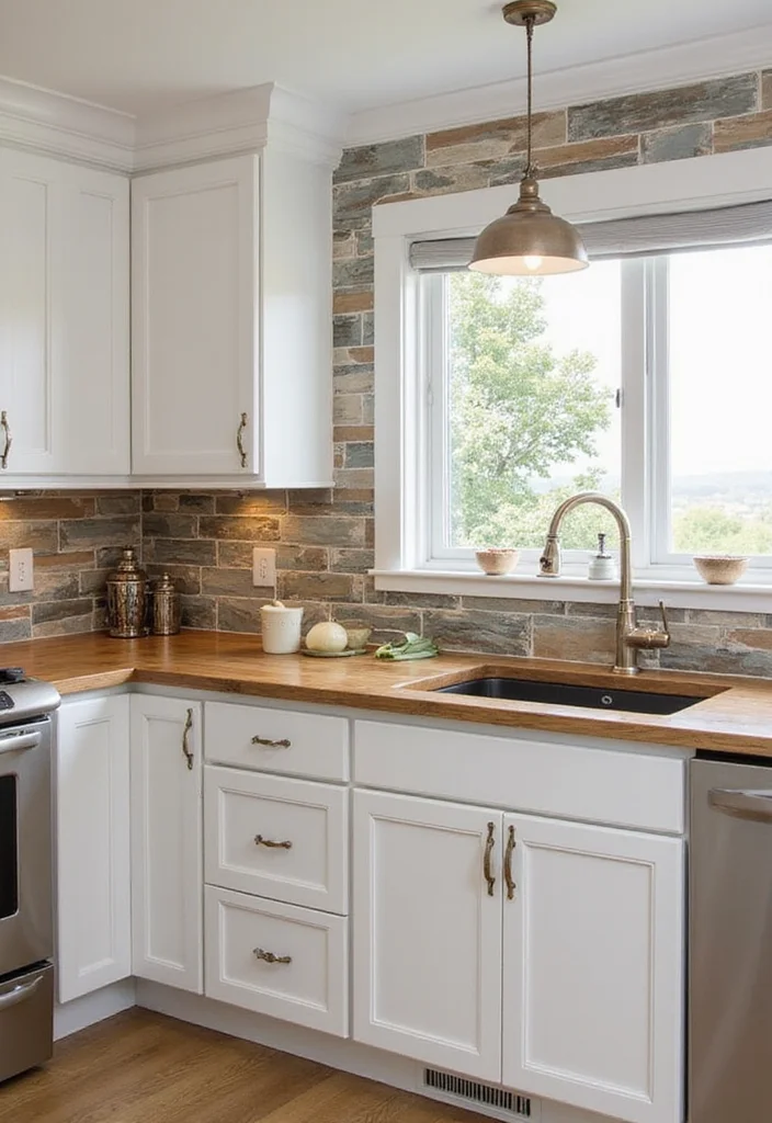 14 Classic Kitchen Ideas for Timeless Warm Functional Design 11. Unique Backsplash Designs