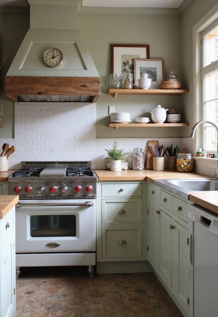 14 Classic Kitchen Ideas for Timeless Warm Functional Design 12. Mixing Old and New