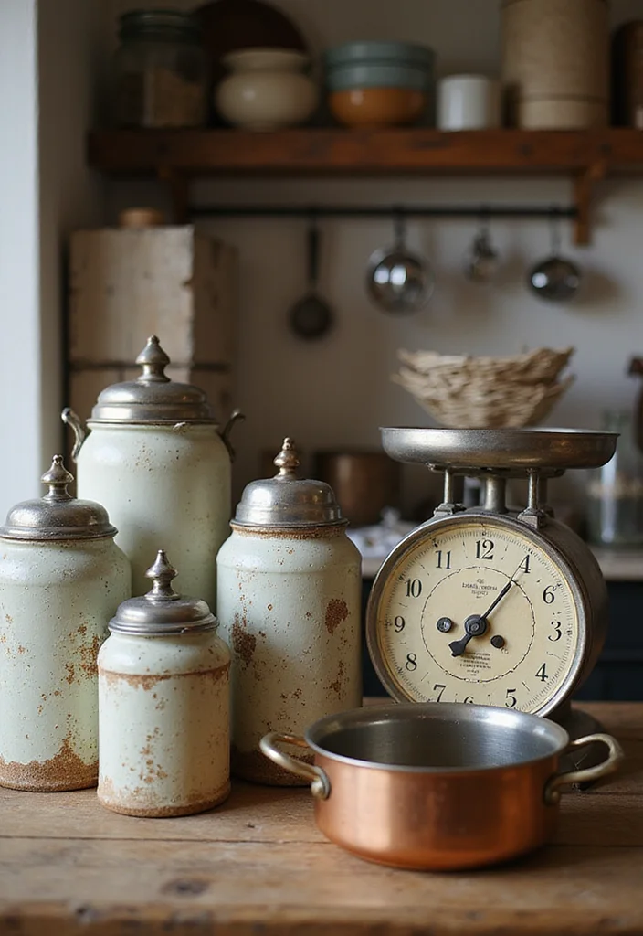14 Classic Kitchen Ideas for Timeless Warm Functional Design 4. Vintage Inspired Kitchen Accessories