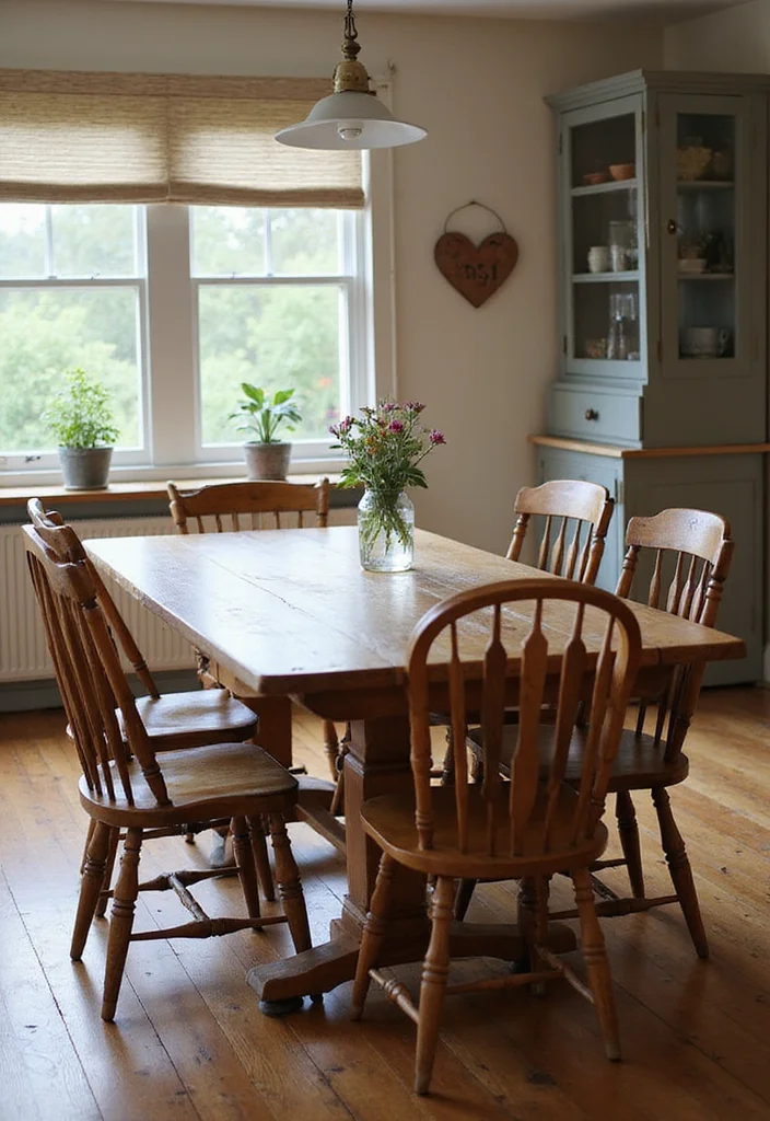 14 Classic Kitchen Ideas for Timeless Warm Functional Design 9. Classic Dining Table