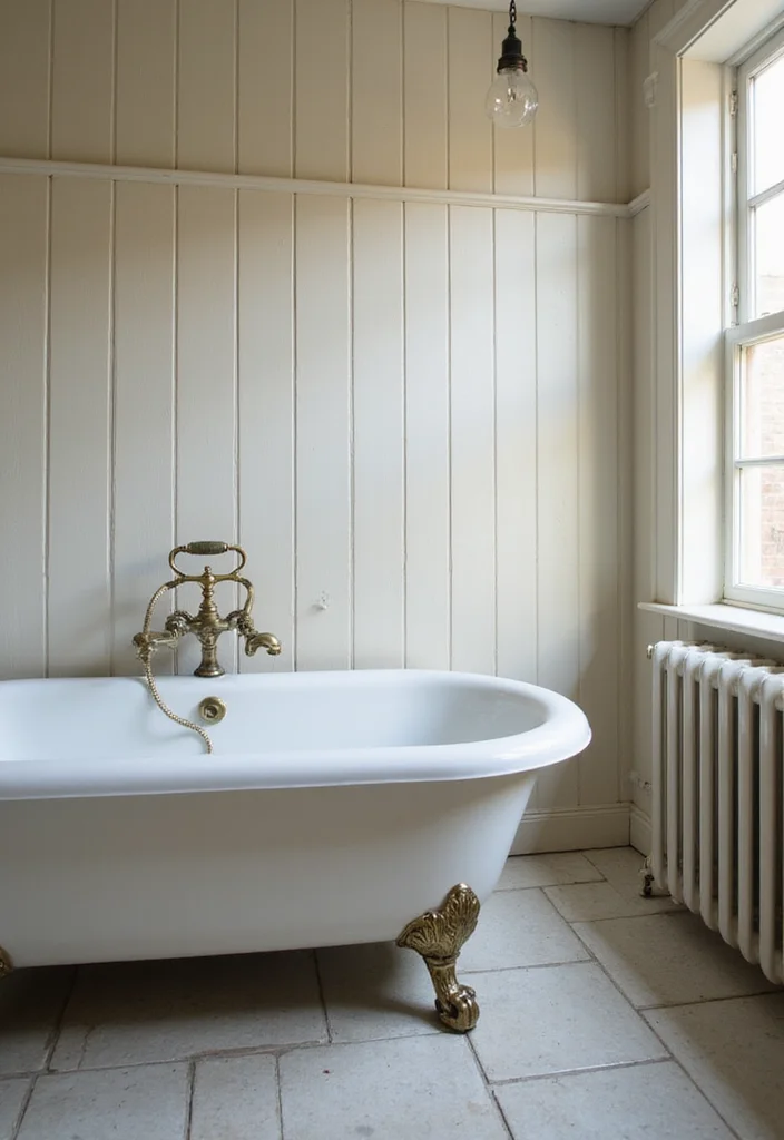 14 Cottage Bathroom Ideas for Sweet Cozy Character Filled Charm 2. Antique Fixtures for Timeless Charm