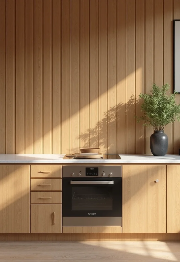 14 Kitchen Backsplash Ideas for Stylish Easy to Clean Updates 2. Bamboo Panels