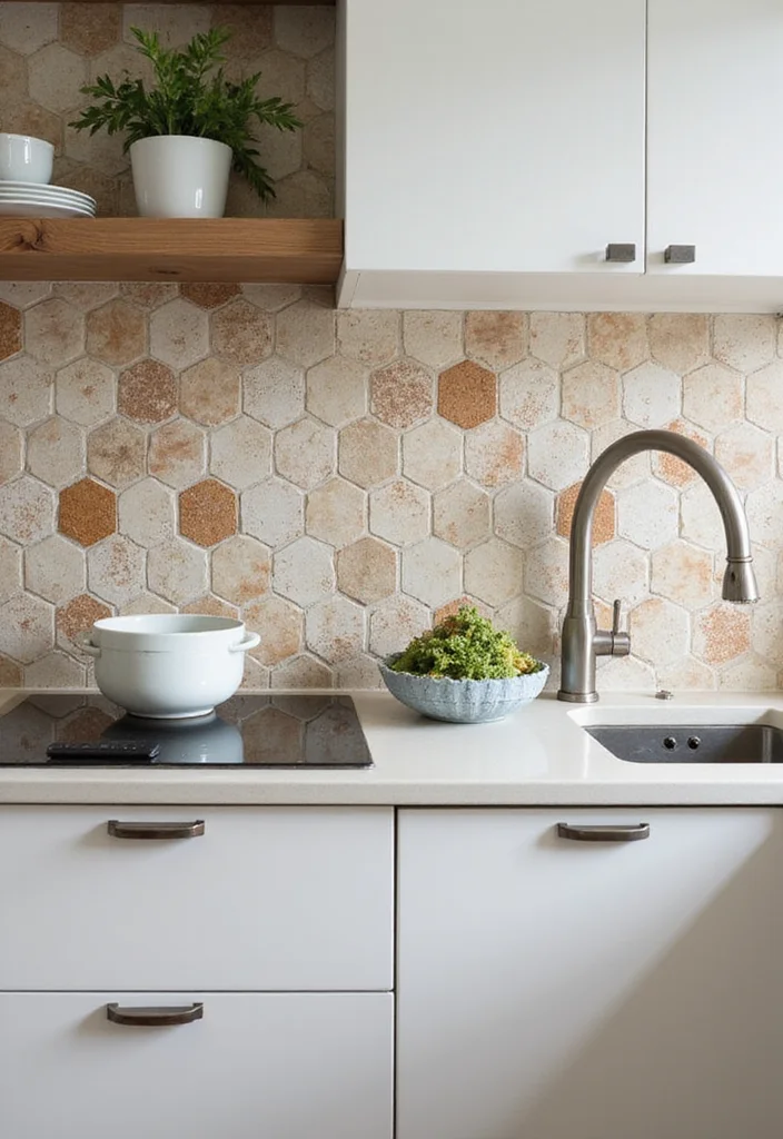 14 Kitchen Backsplash Ideas for Stylish Easy to Clean Updates 3. Ceramic Tile with Low VOC Grout
