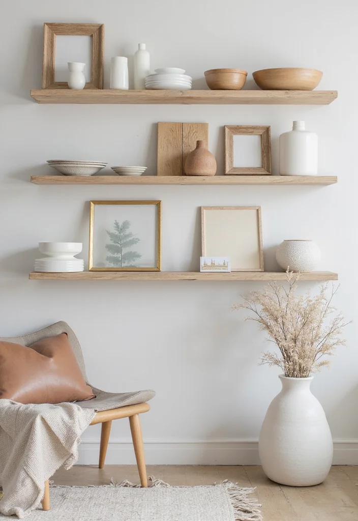 14 Living Room Shelf Decor Ideas for Clean Stylish Displays 122 14 Living Room Shelf Decor Ideas for Clean Stylish Displays 12. Functional Decor