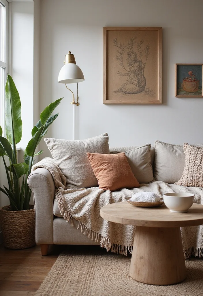 14 Living Room Small Spaces Ideas for Smart Cozy Layouts 7. Layered Textures