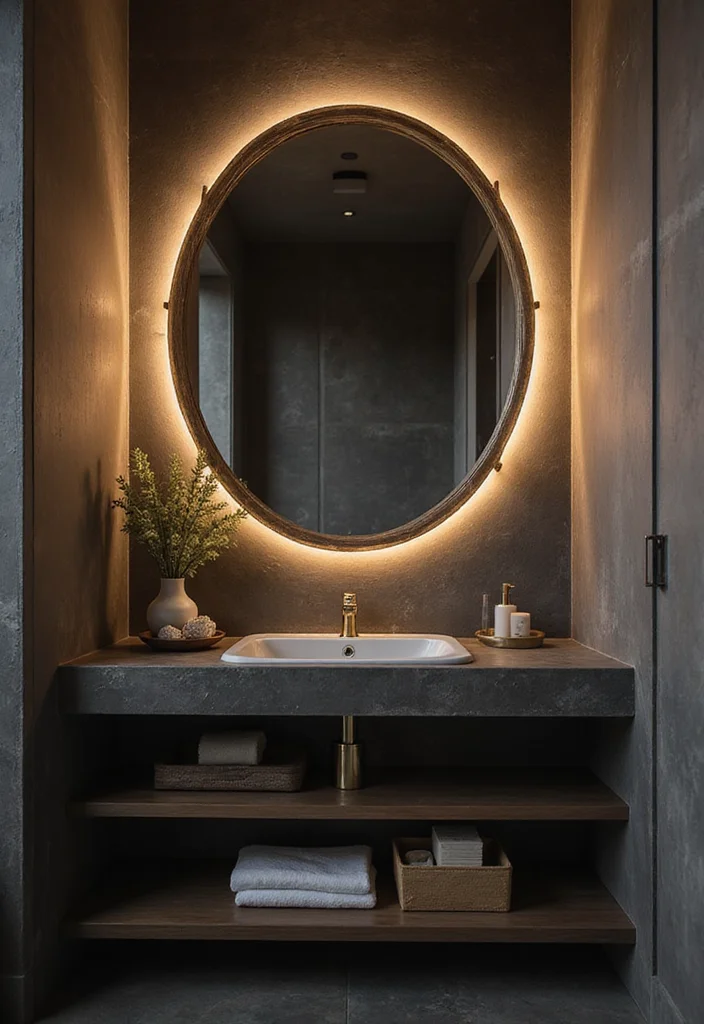 14 Moody Bathroom Ideas for Cozy Dramatic Relaxing Spaces 78 14 Moody Bathroom Ideas for Cozy Dramatic Relaxing Spaces 8. Moody Mirrors