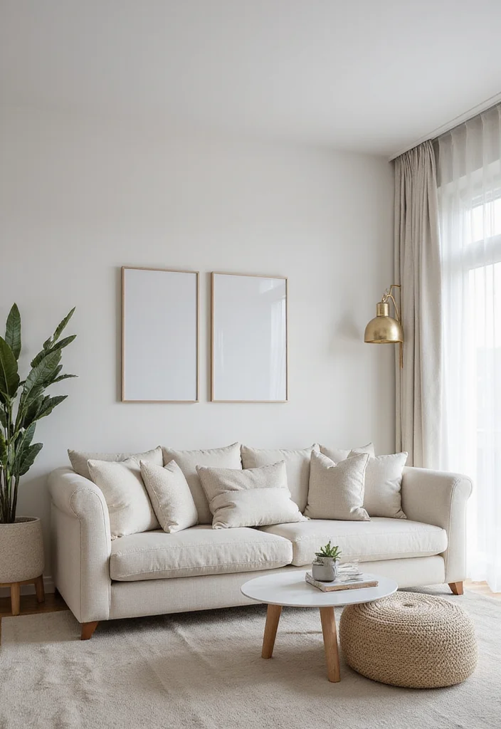 14 Neutral Living Room Ideas for Warm Calm Timeless Style 7. Monochrome Magic