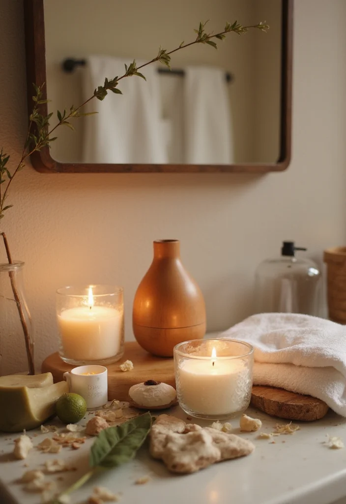 14 Pretty Bathroom Ideas for Soft Charming Fresh Style 122 14 Pretty Bathroom Ideas for Soft Charming Fresh Style - 12. Aromatic Enhancements