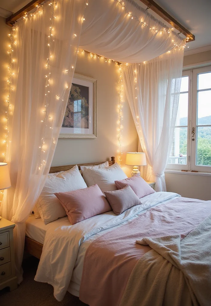 14 Teen Girl Bedroom Ideas for Trendy Pretty Functional Style 1. Dreamy Canopy Retreat