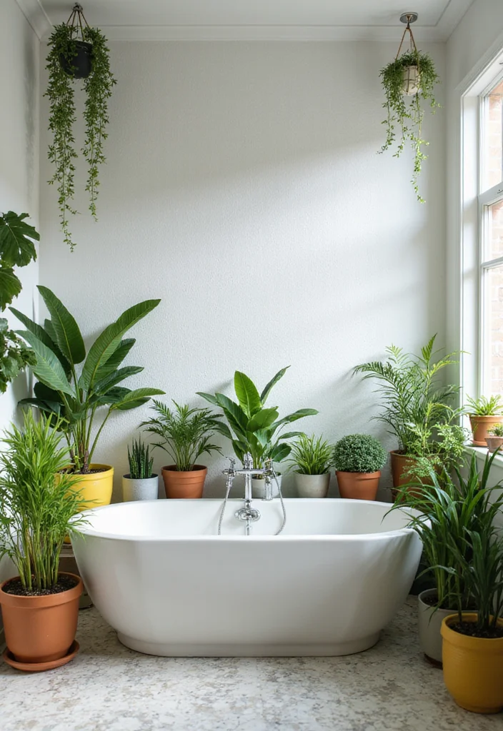14 Teenage Bathroom Ideas for Fun Stylish Everyday Routines 111 14 Teenage Bathroom Ideas for Fun Stylish Everyday Routines 11. Indoor Plants