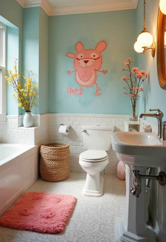 14 Teenage Bathroom Ideas for Fun Stylish Everyday Routines 122 14 Teenage Bathroom Ideas for Fun Stylish Everyday Routines 12. Fun Bath Mats