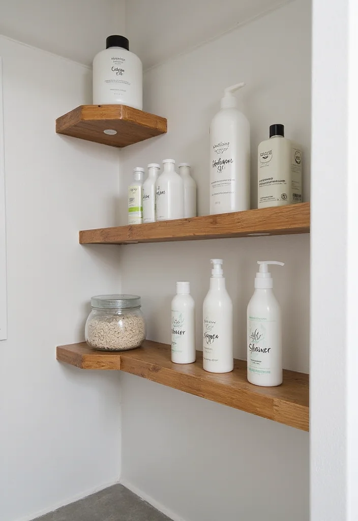 14 Teenage Bathroom Ideas for Fun Stylish Everyday Routines 89 14 Teenage Bathroom Ideas for Fun Stylish Everyday Routines 9. Unique Shower Shelves