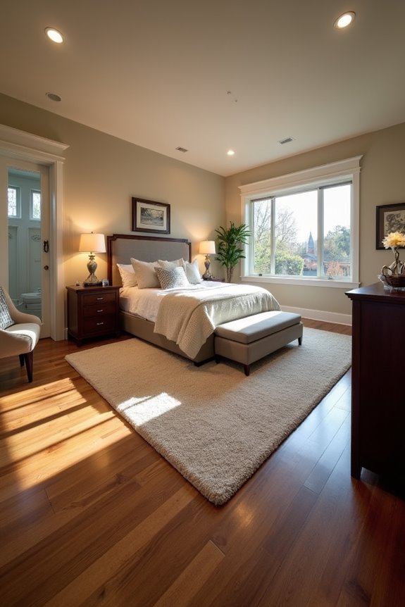 How Big Is a Master Bedroom and What Are the Standard Sizes 8 back of house privacy panoramic perception
