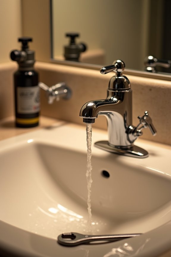 check shut off valves and supply lines