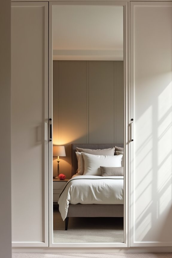 7 Best Places To Put a Mirror in Your Bedroom 3 closet door mirrors for serenity