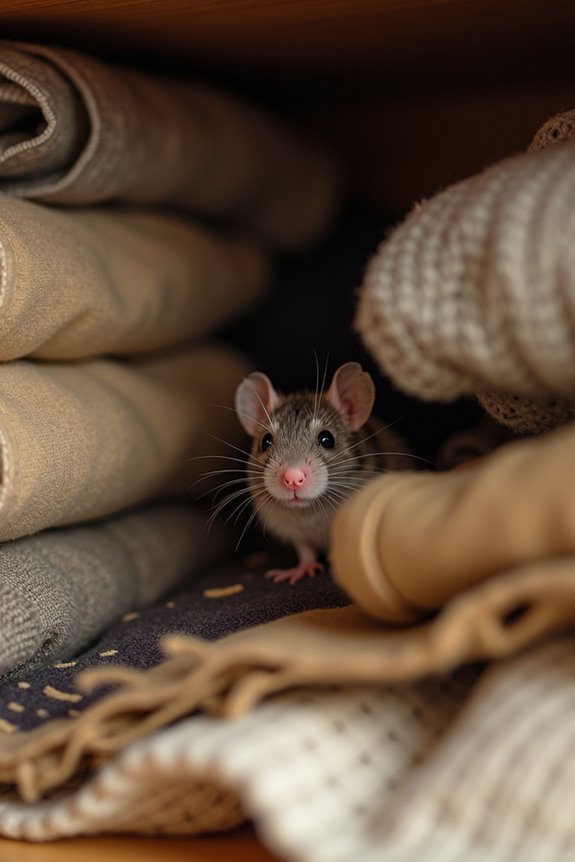 5 Places Where Mice Do Hide in Bedrooms 4 closets mice fabric warm hiding