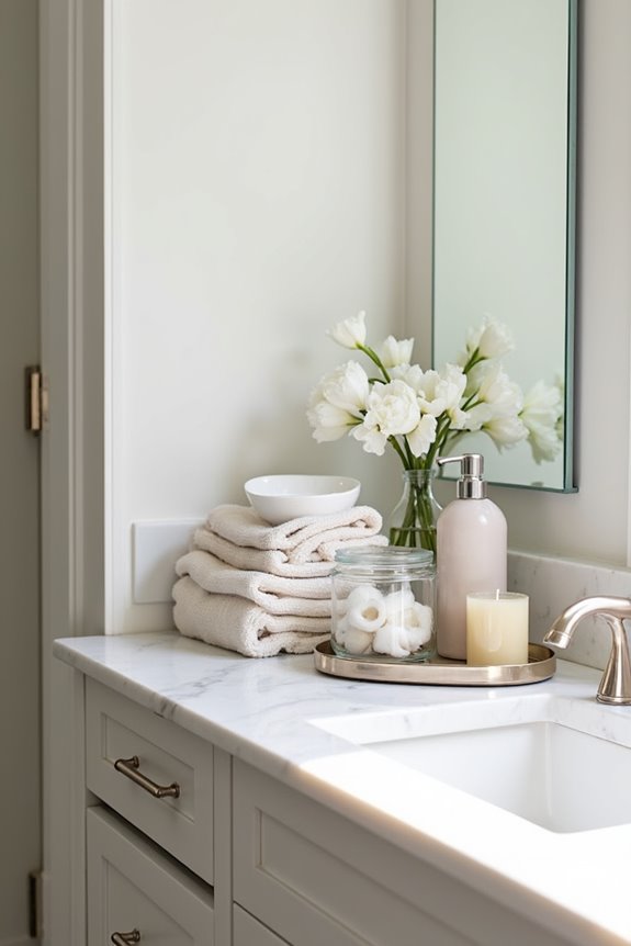 5 Must-Have Items to Put in Your Guest Room 3 clutter free bath stocked essentials
