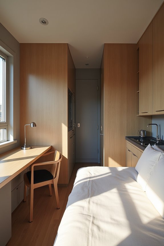 How Many Rooms Does a Typical Guest House Have? 2 compact studio efficient solo traveler space