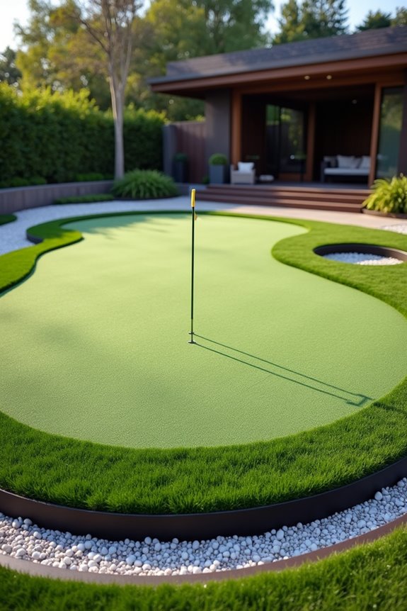 3 Key Factors That Determine How Much a Backyard Putting Green Does Cost 3 custom turf features drive costs higher