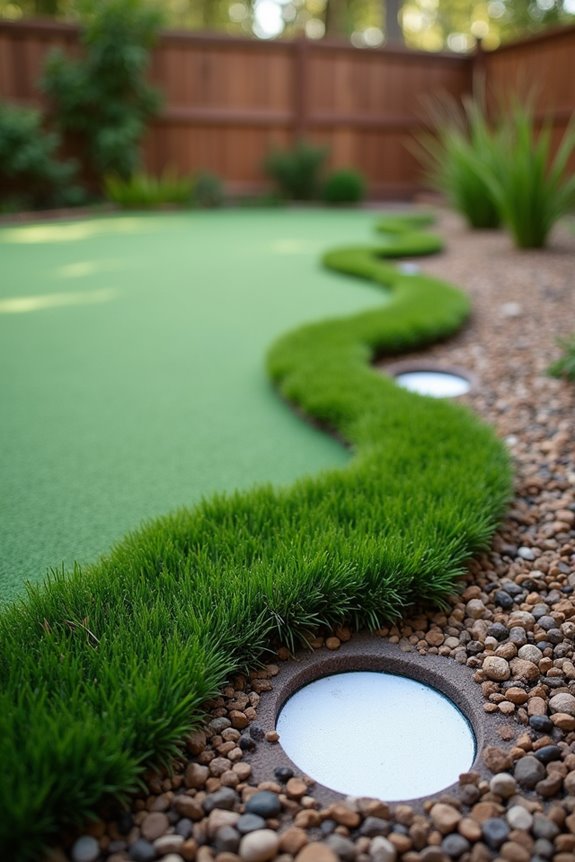 7 Steps to Build a DIY Backyard Putting Green 4 edging fringe cup placements