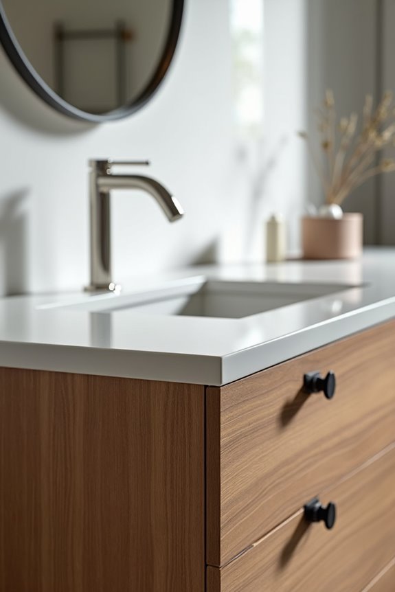 What Is a Bathroom Vanity and How to Choose the Right One 13 hardware finishes and knobs matching ambiance