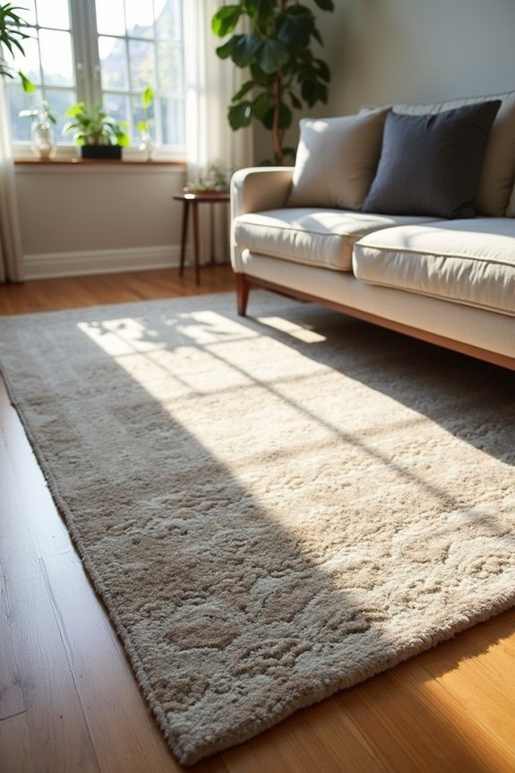 layered rugs create depth and grounding