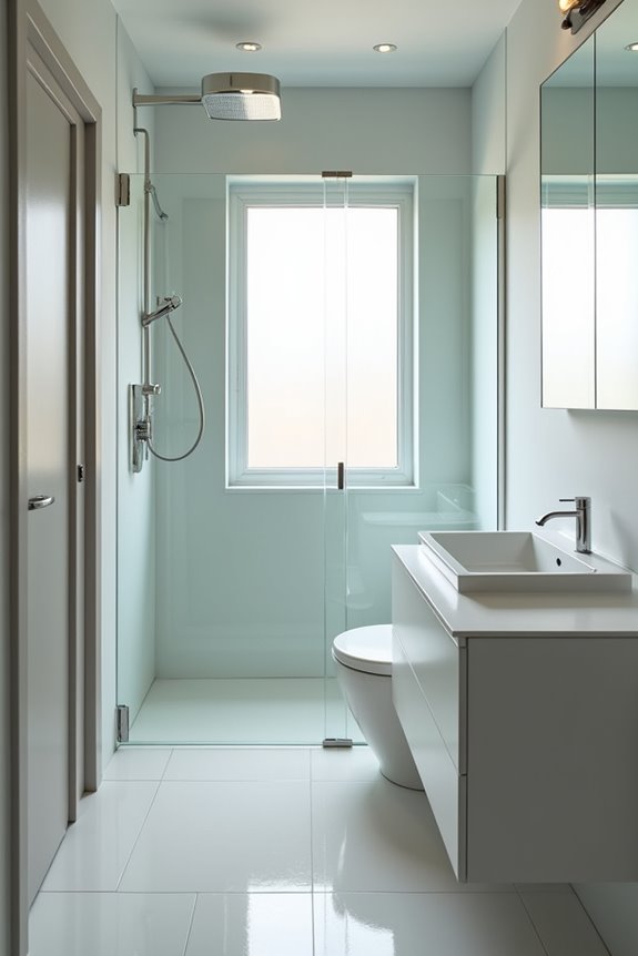 What Is a Three-Quarter Bathroom and How to Design One 11 light filled space saving bathroom design