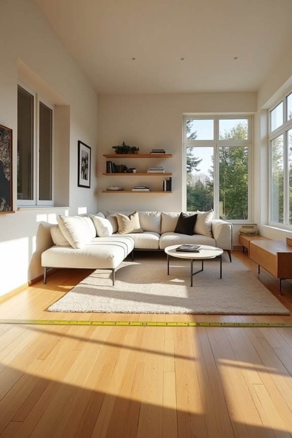 How Long Is a Normal Living Room in Meters? 3 measure space doors layout