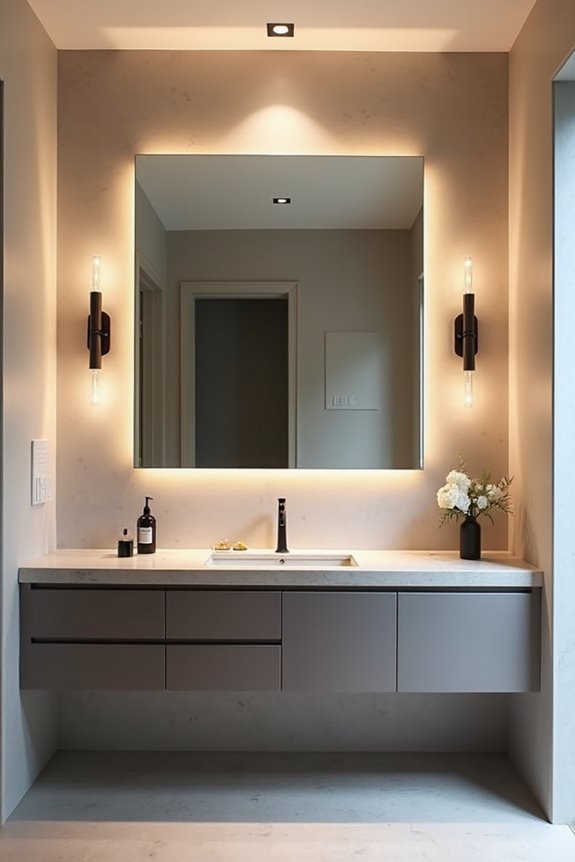 What Is a Bathroom Vanity and How to Choose the Right One 14 mirror centered vanity lighting setup