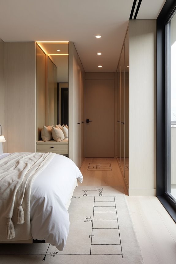 How Big Is a Master Bedroom and What Are the Standard Sizes 9 mulitfunctional vertical storage light