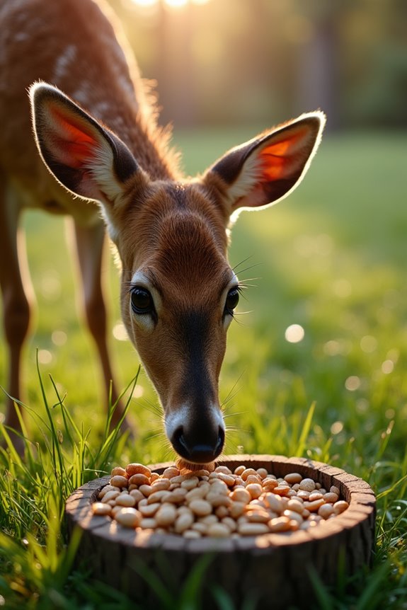 3 Best Foods to Feed Deer in Your Backyard 2 nuts supplement scarce browse diet