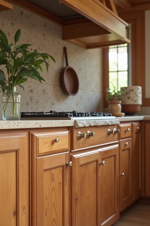 oak and hickory durable dent resistant cabinets