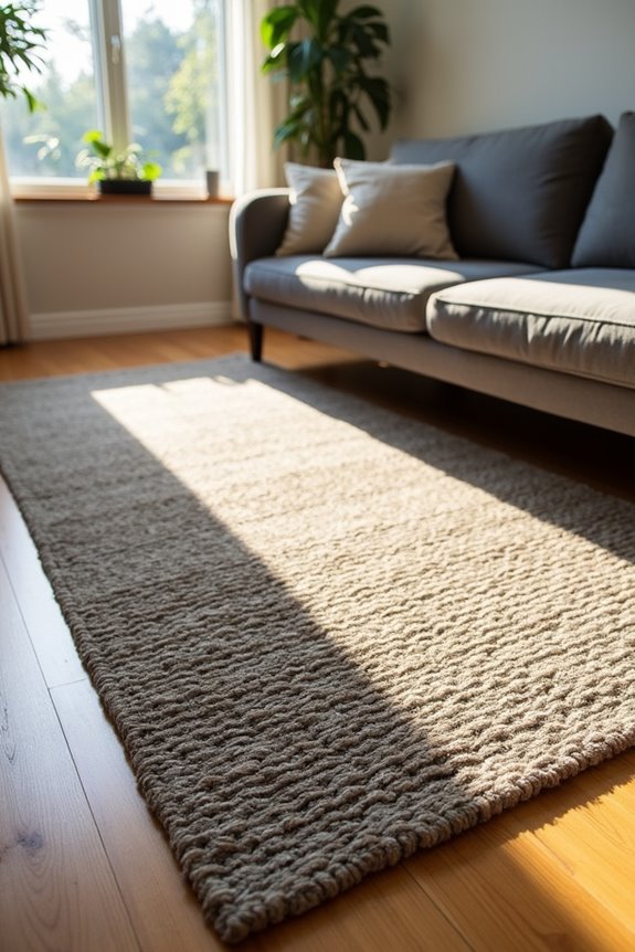 rug too big disrupts flow x5pbo