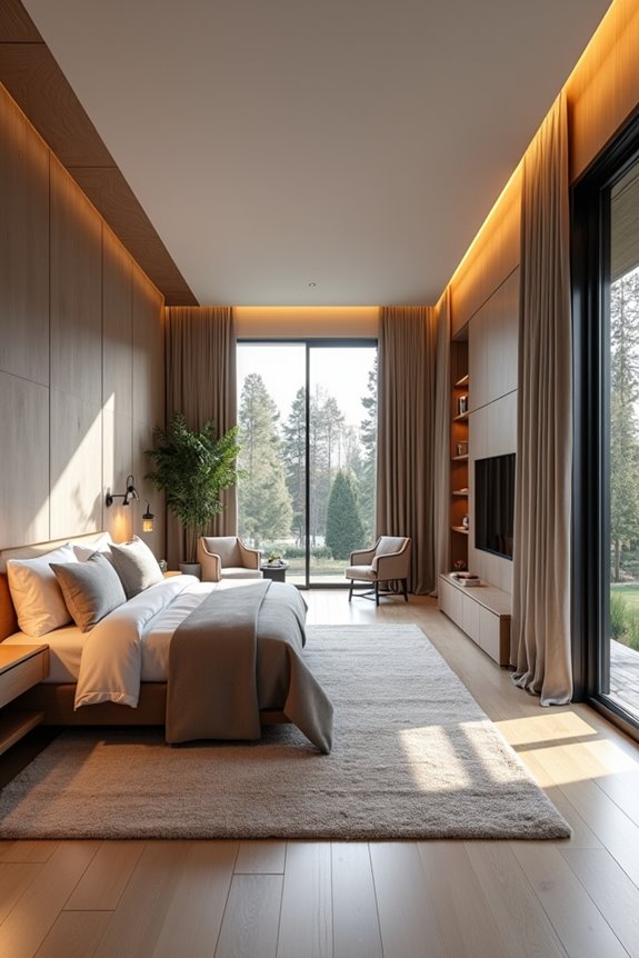 split bedroom shared spaces harmony