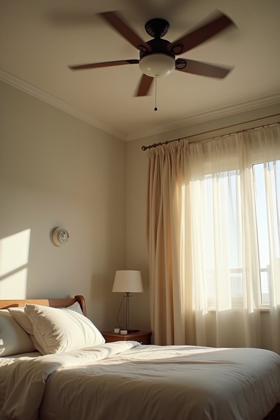Where to Install a Smoke Detector in a Bedroom With a Ceiling Fan 5 three foot rule for detectors spacing
