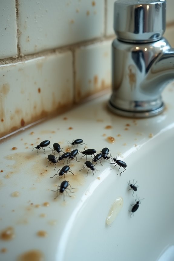 What Are Tiny Black Bugs in My Bathroom? 6 tiny humidity loving booklice indicate moisture issues