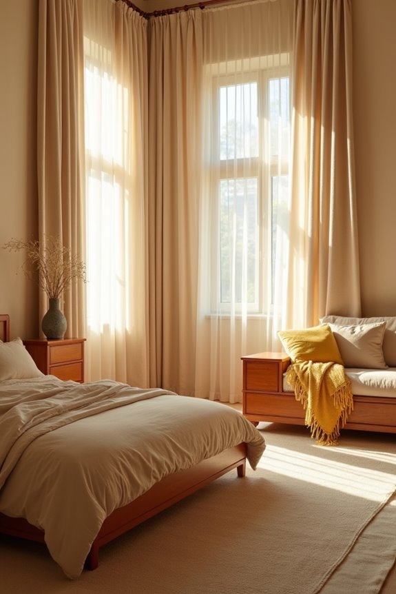 5 Colors That Go With Cherry Wood Bedroom Furniture 2 warm neutrals complement cherry wood